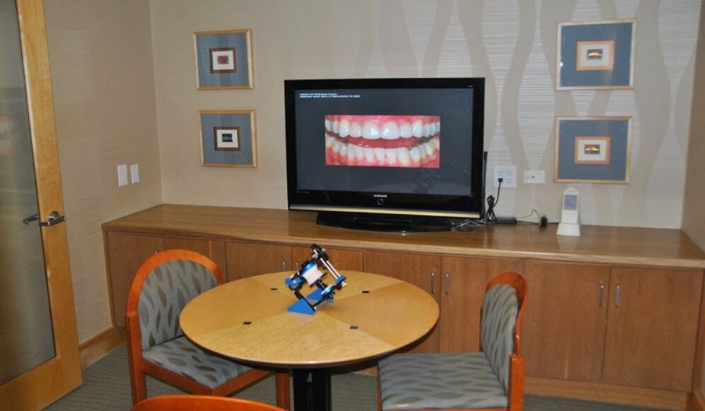 Dental office consultation room
