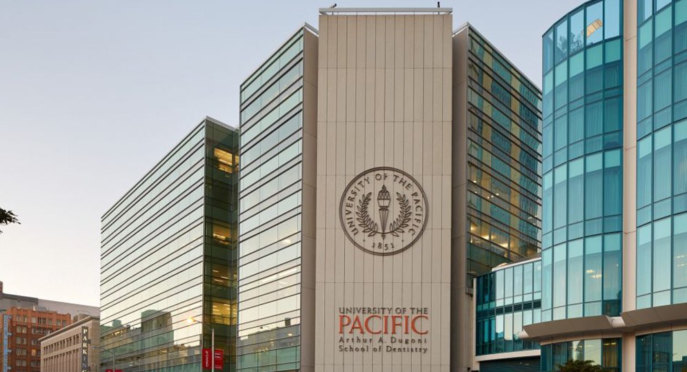 Outside view of dental school building