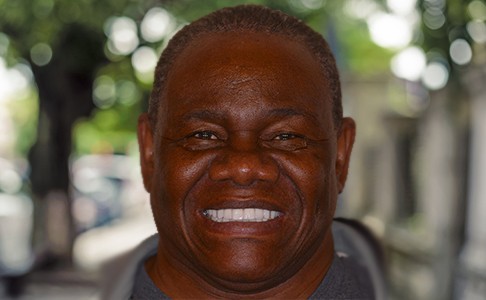 Man with healthy smile after dental treatment